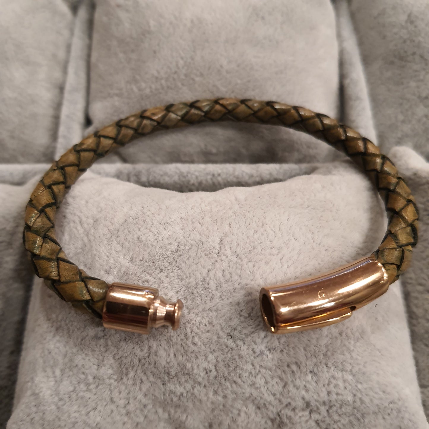 Gevlochten armband Gino - Havana Musk Gold