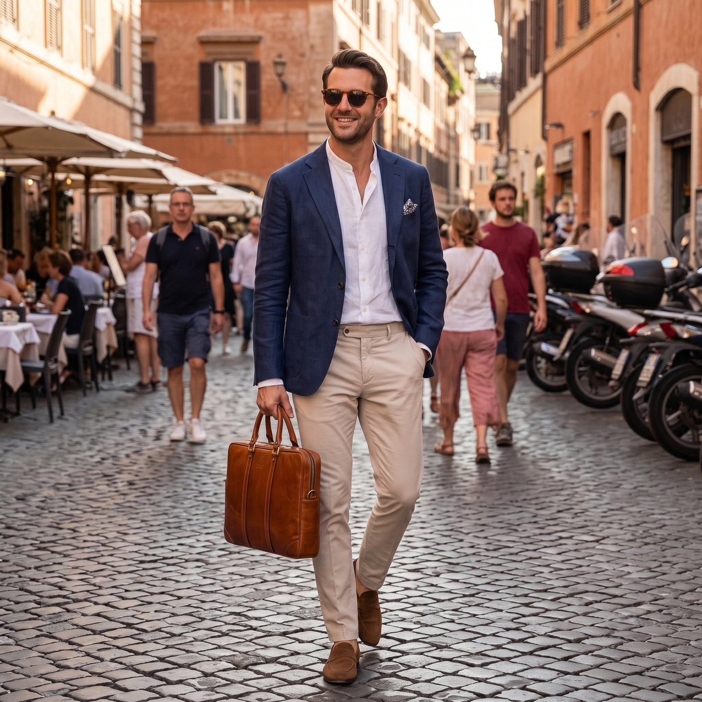 Laptoptas cognac JOEP 16"