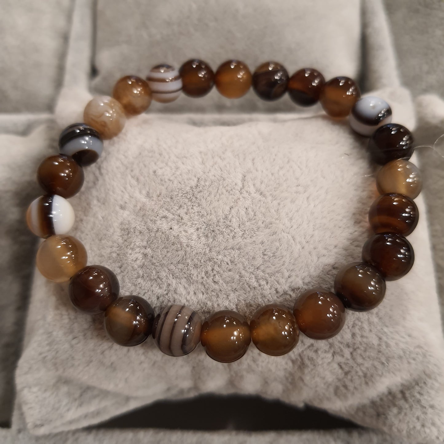 Kraal armband Rodolfo - Bruin