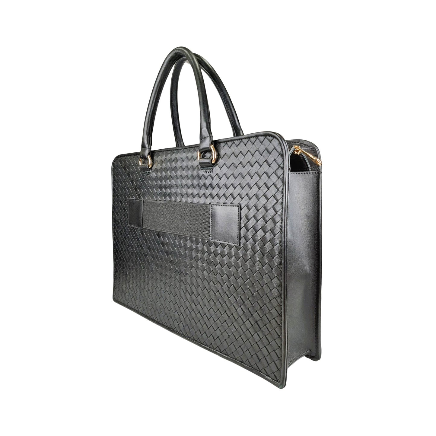Aktentasche Schwarz Geflochten MATTEO