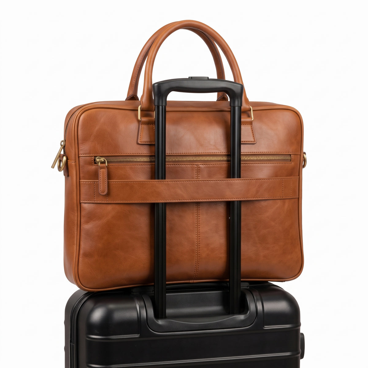 Laptoptas cognac MAURITS