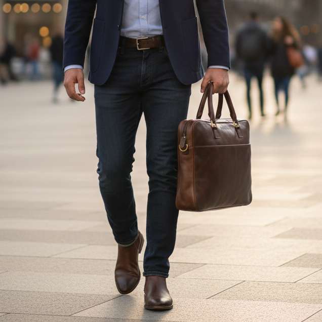 Laptoptasche Vintage Braun MAURITS