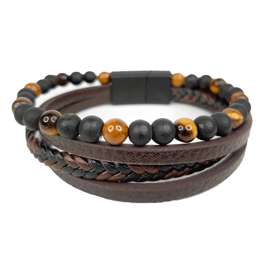 Quattro Armband RICCARDO - Bruin