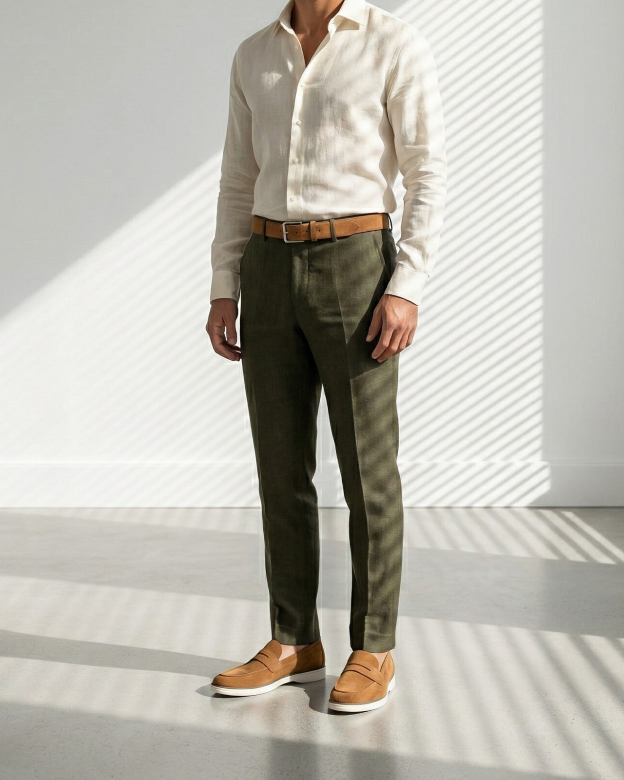 Gürtel DINO Camel Wildleder