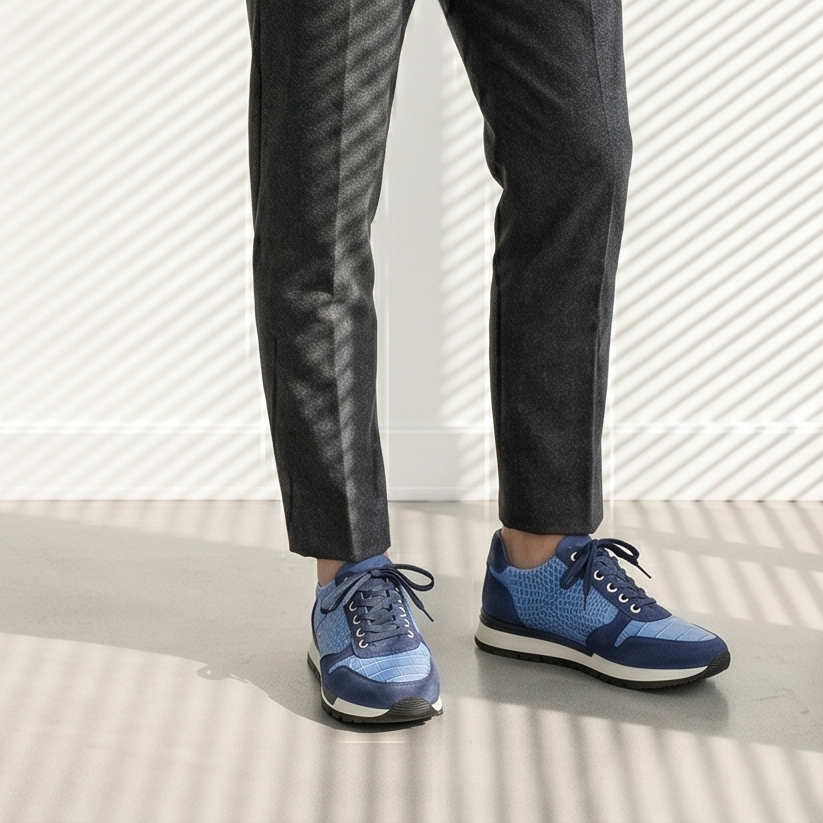 Sneaker Navy Python ROGER