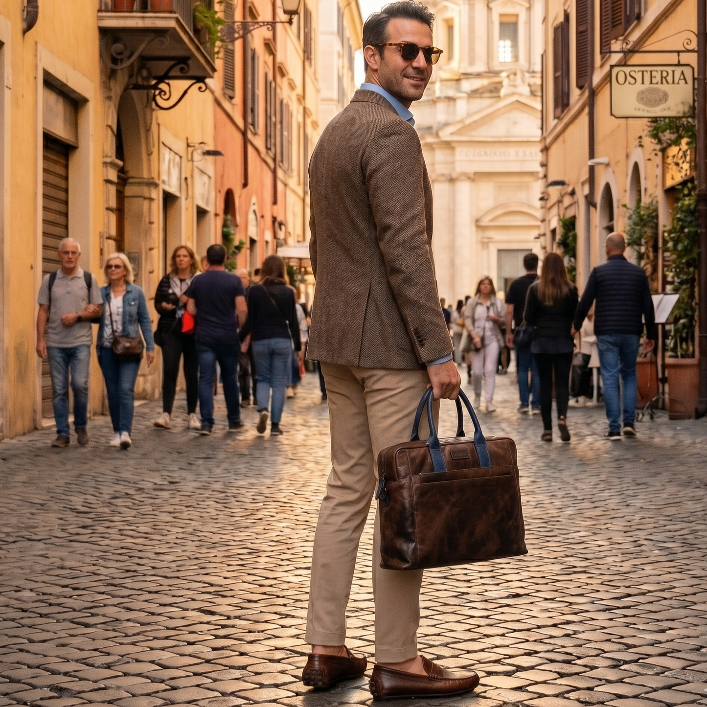 Laptoptasche Mitternachtsblau MEES