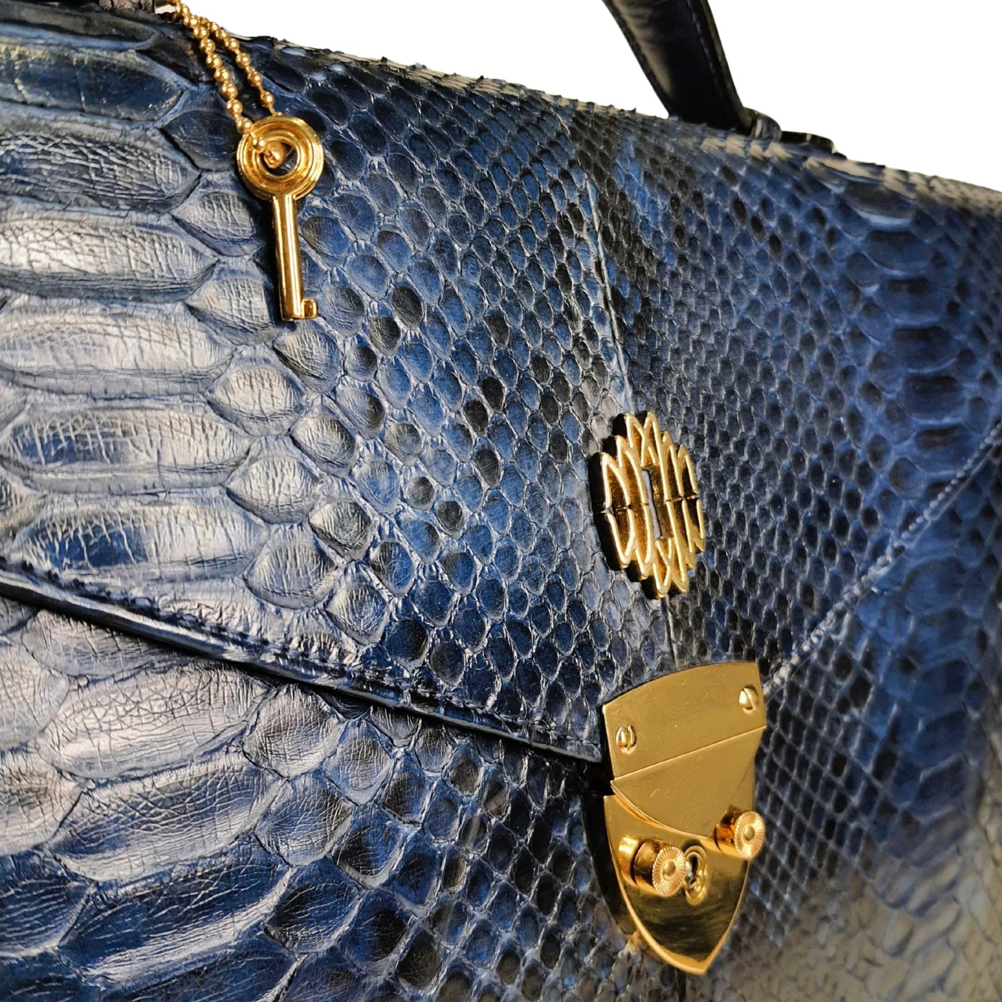 Aktentasche Python Dunkelblau FRANCO