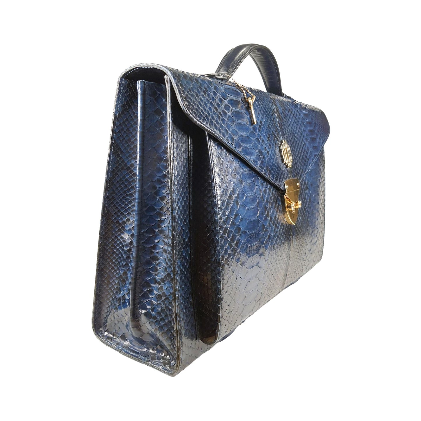 Aktetas Python Donkerblauw FRANCO