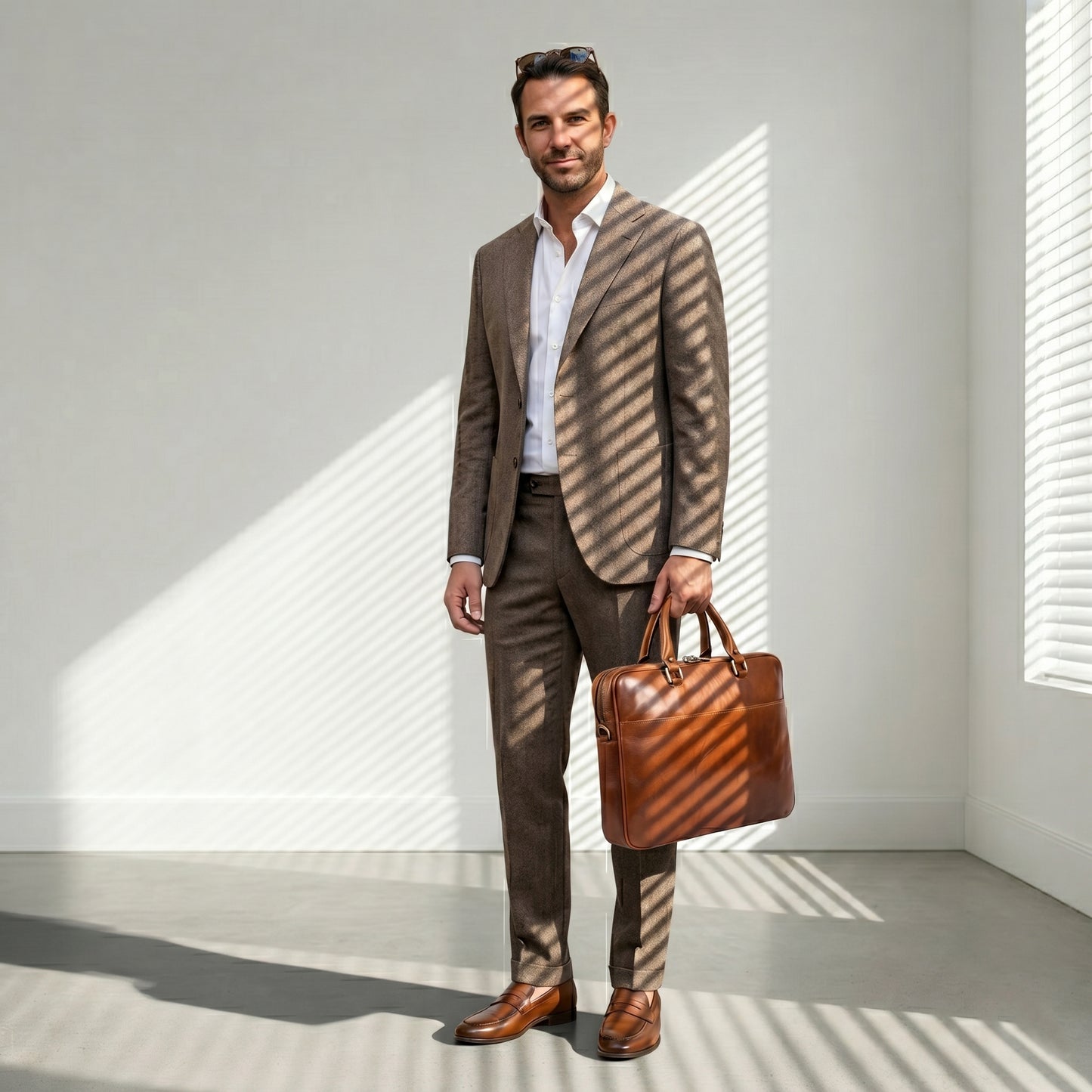 Laptoptas cognac WILLEM