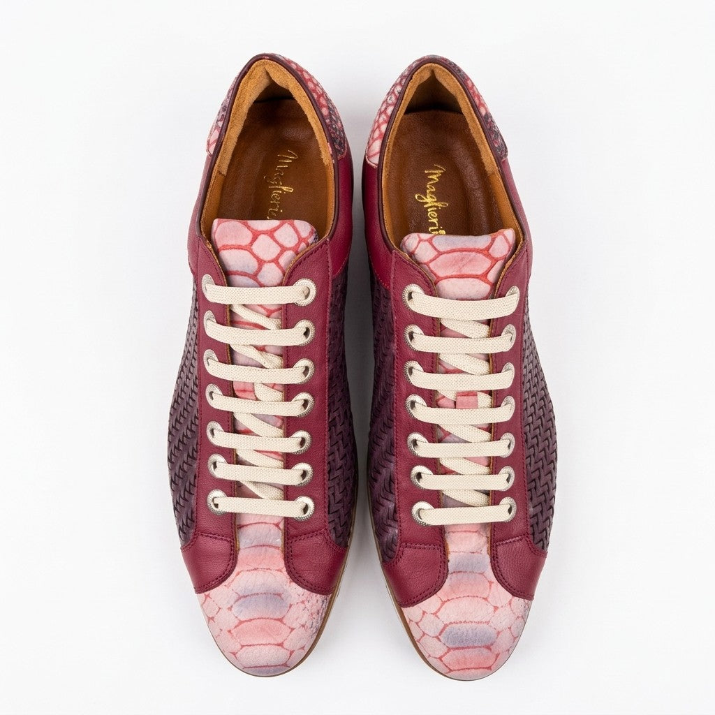 Sneaker HUNTER Bordeaux Vlecht