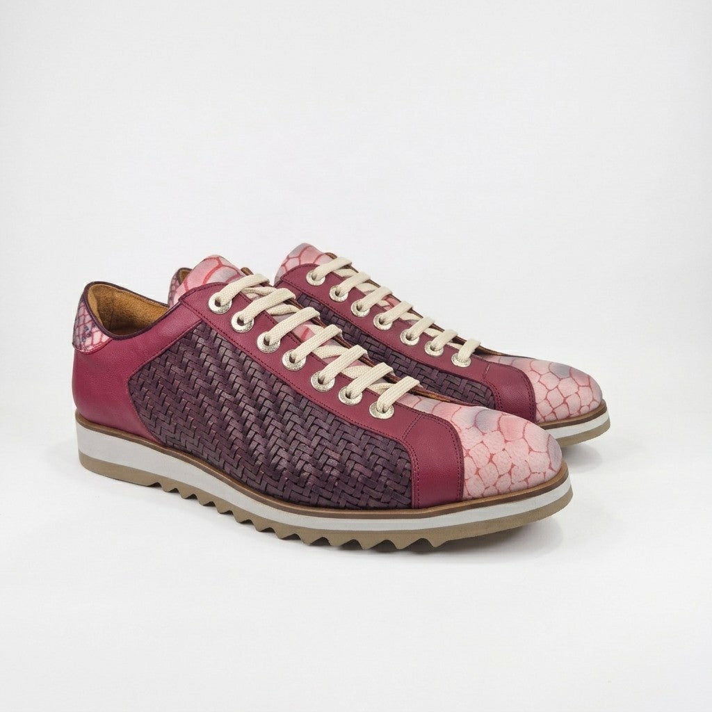 Sneaker HUNTER Bordeaux Vlecht