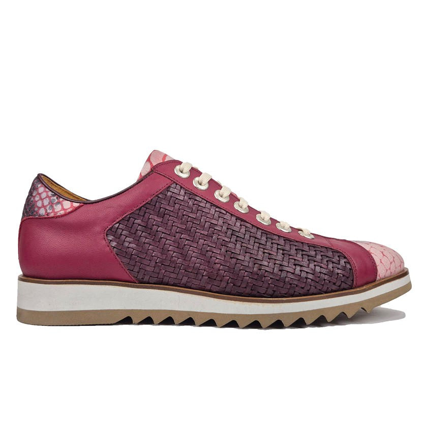 Sneaker HUNTER Bordeaux Vlecht