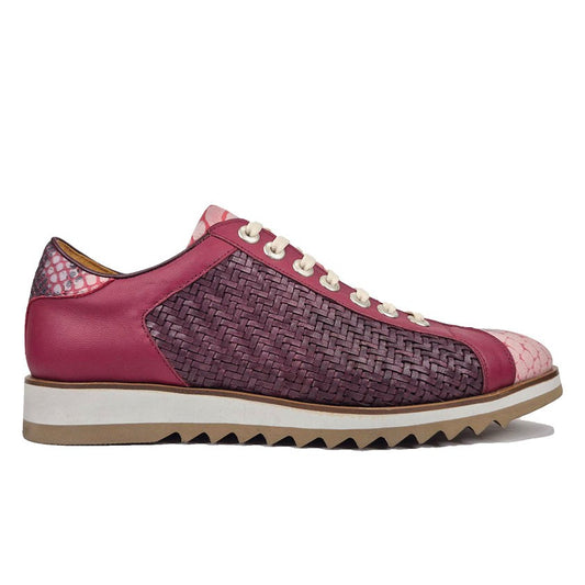 Sneaker HUNTER Bordeaux Vlecht