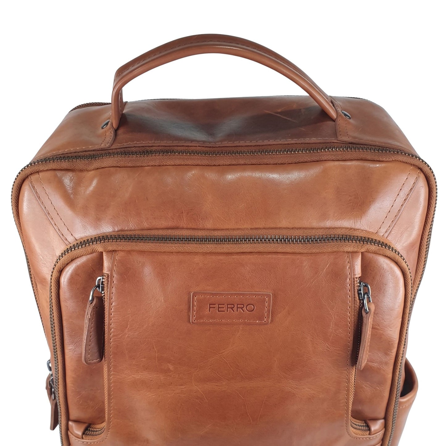 Rugzak cognac KAREL