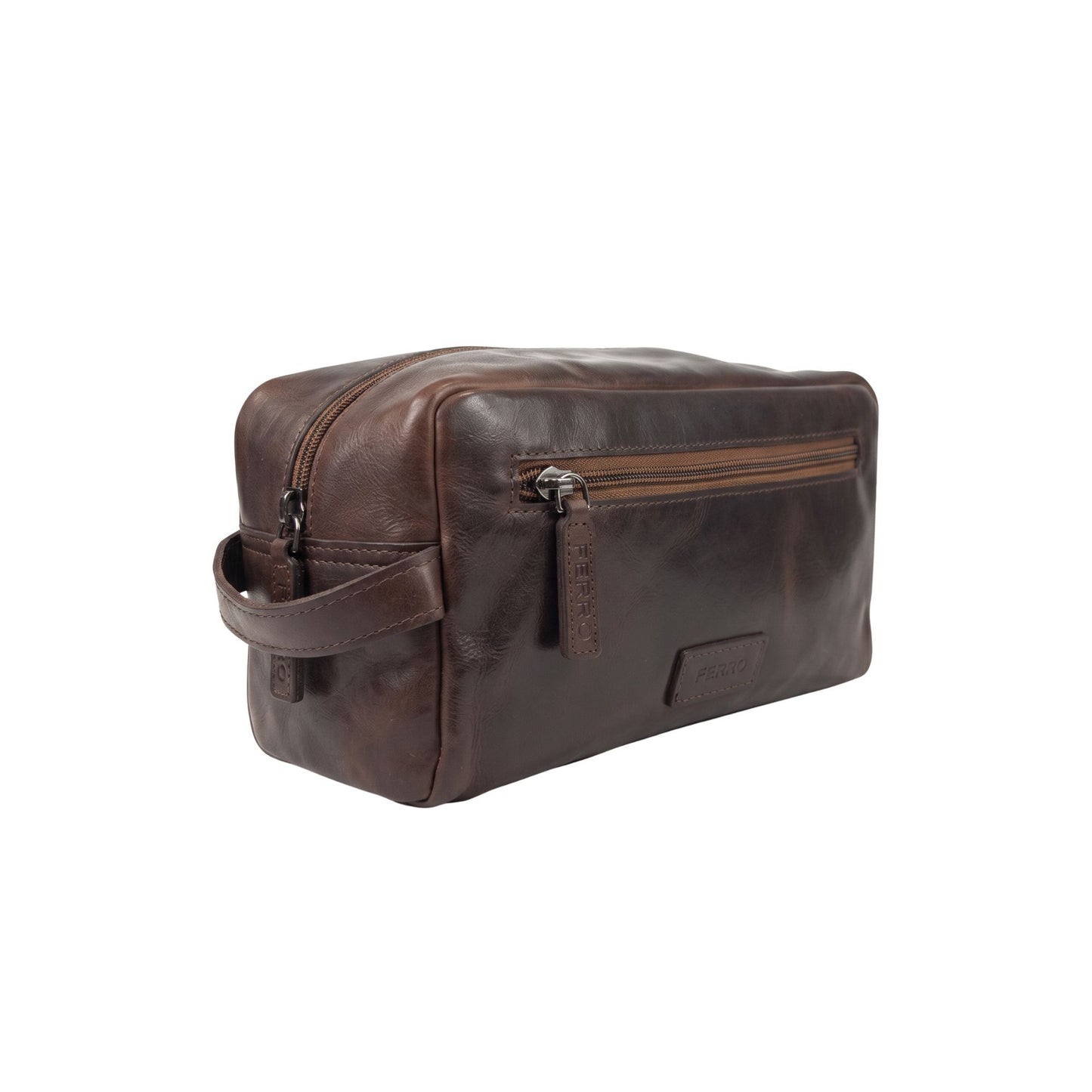 Toilettas vintage brown KRIJN