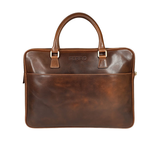 Aktetas vintage brown MAURITS