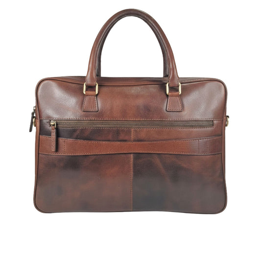 Laptoptas vintage brown MAURITS