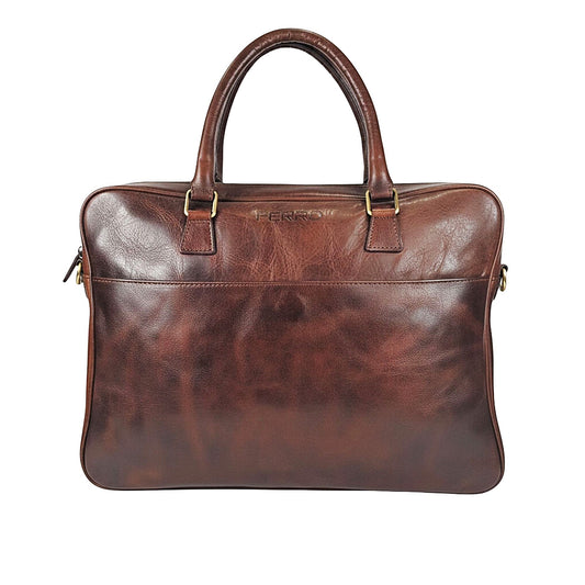 Laptoptas vintage brown MAURITS