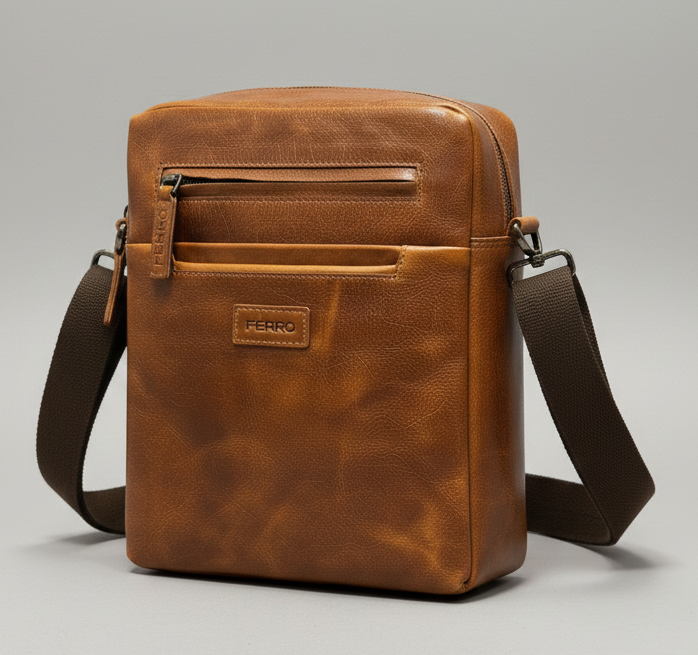 Schoudertas NOUD Cognac