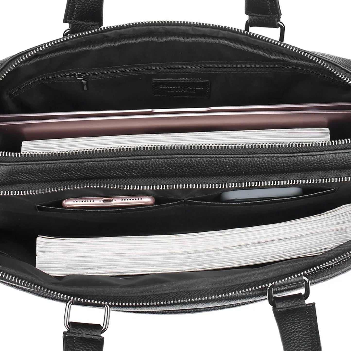 Laptoptasche B. CAVALLI schwarz genarbt