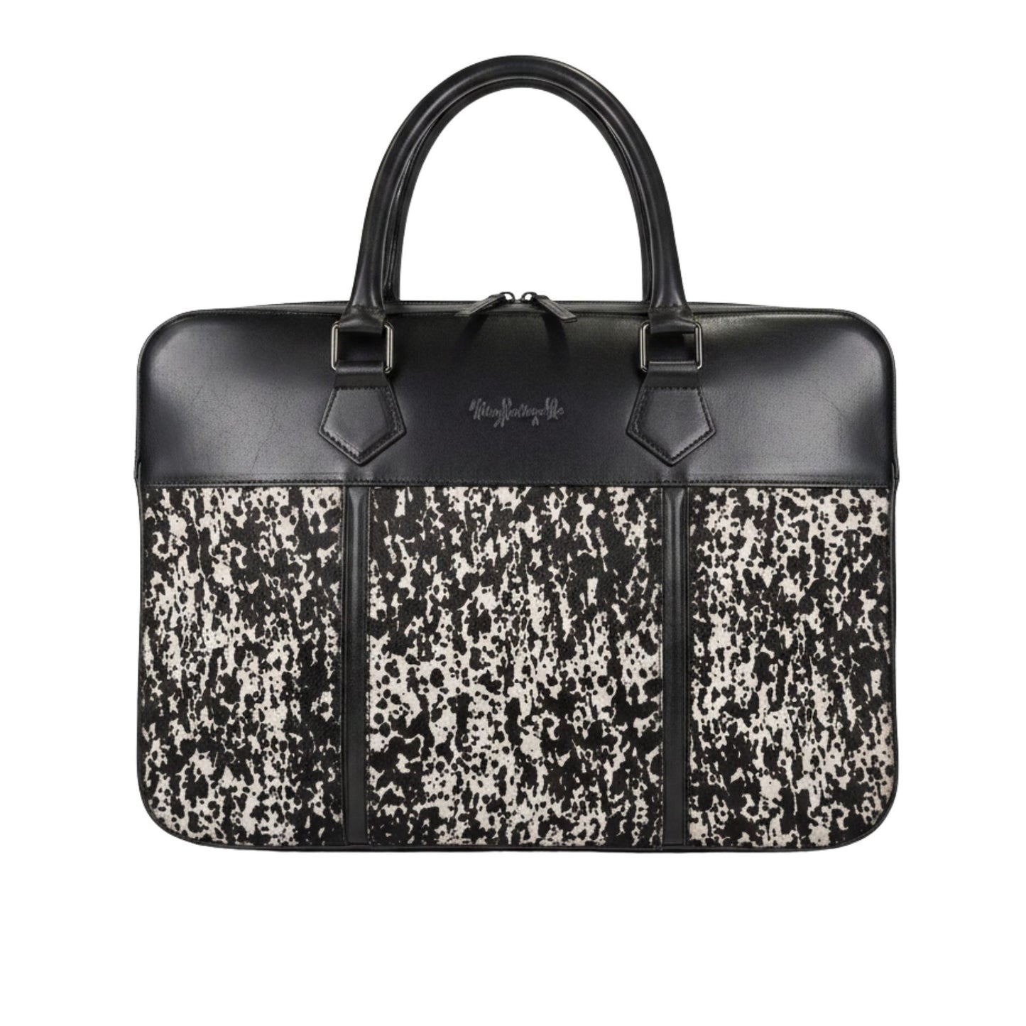 Aktentasche Schwarz-Weiß GIANLUCA 