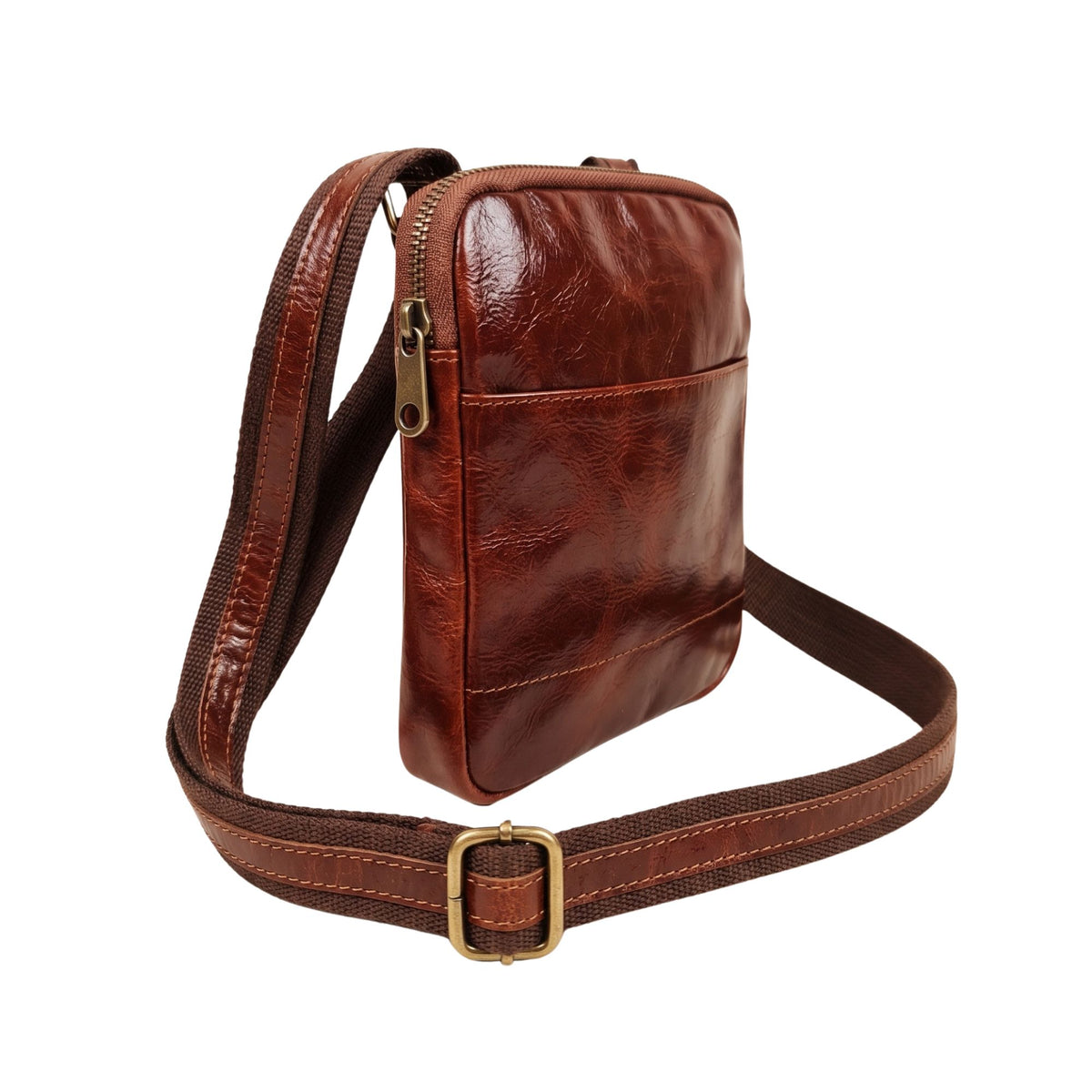 Schoudertas dark-cognac EUGÈNE