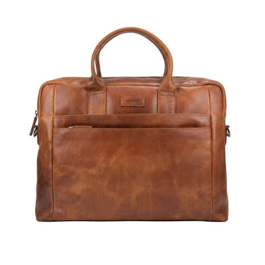 Laptoptas cognac MEES