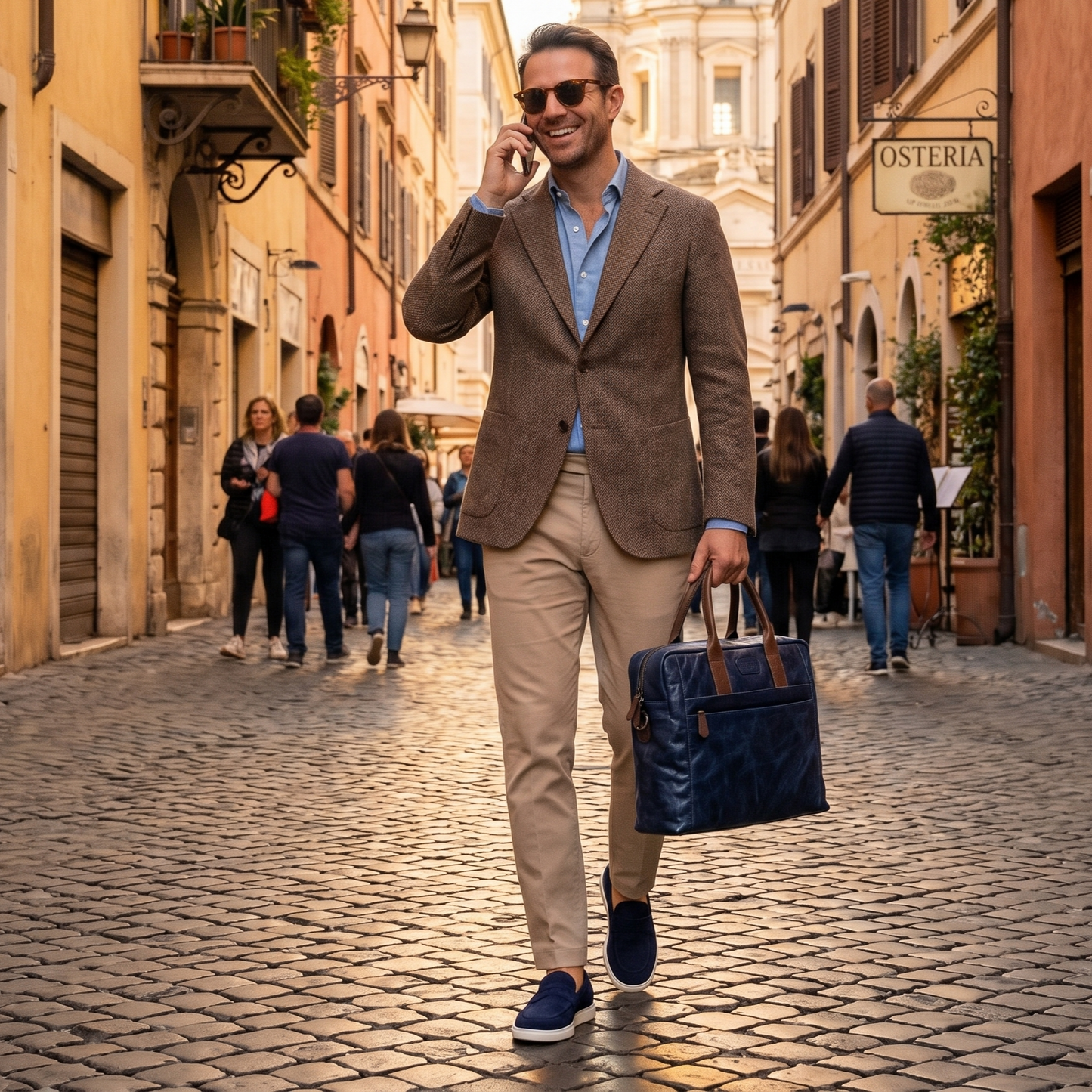 Laptoptasche Mitternachtsblau MEES