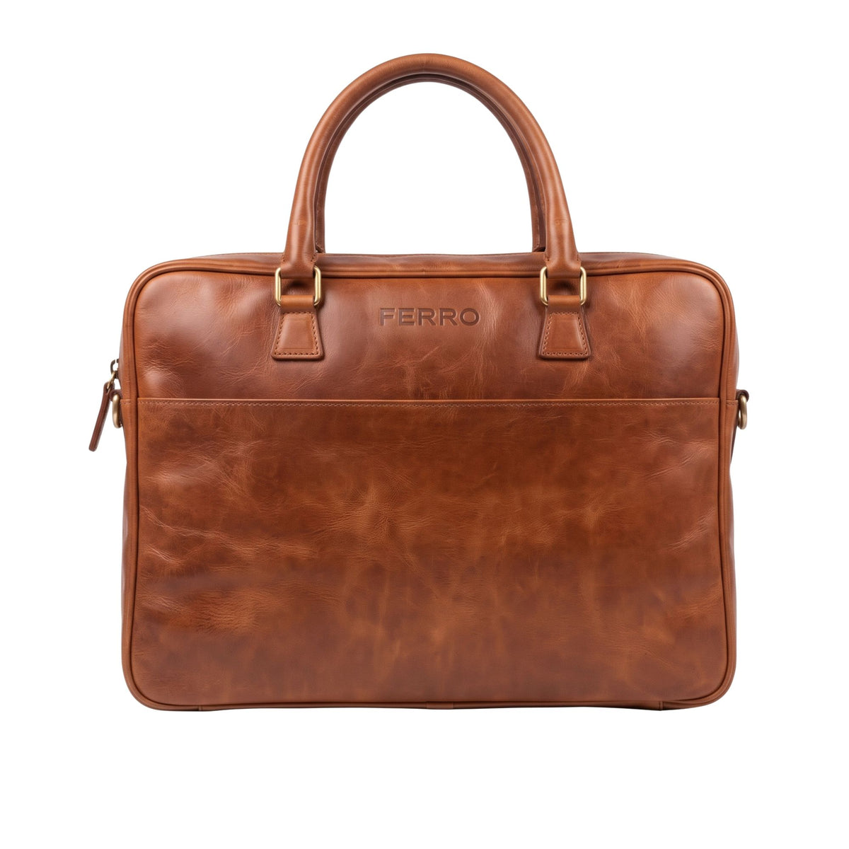 Laptoptas cognac MAURITS