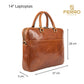 Laptoptas cognac WILLEM