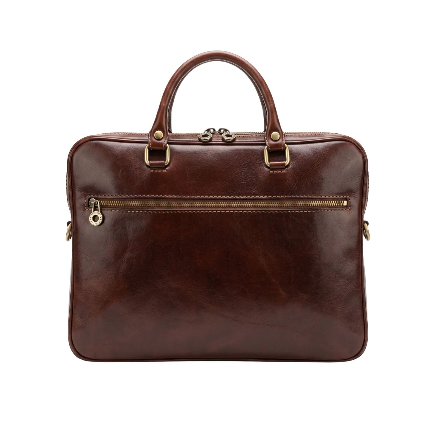 Laptoptas dark-cognac WILLEM