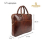 Laptoptas dark-cognac WILLEM