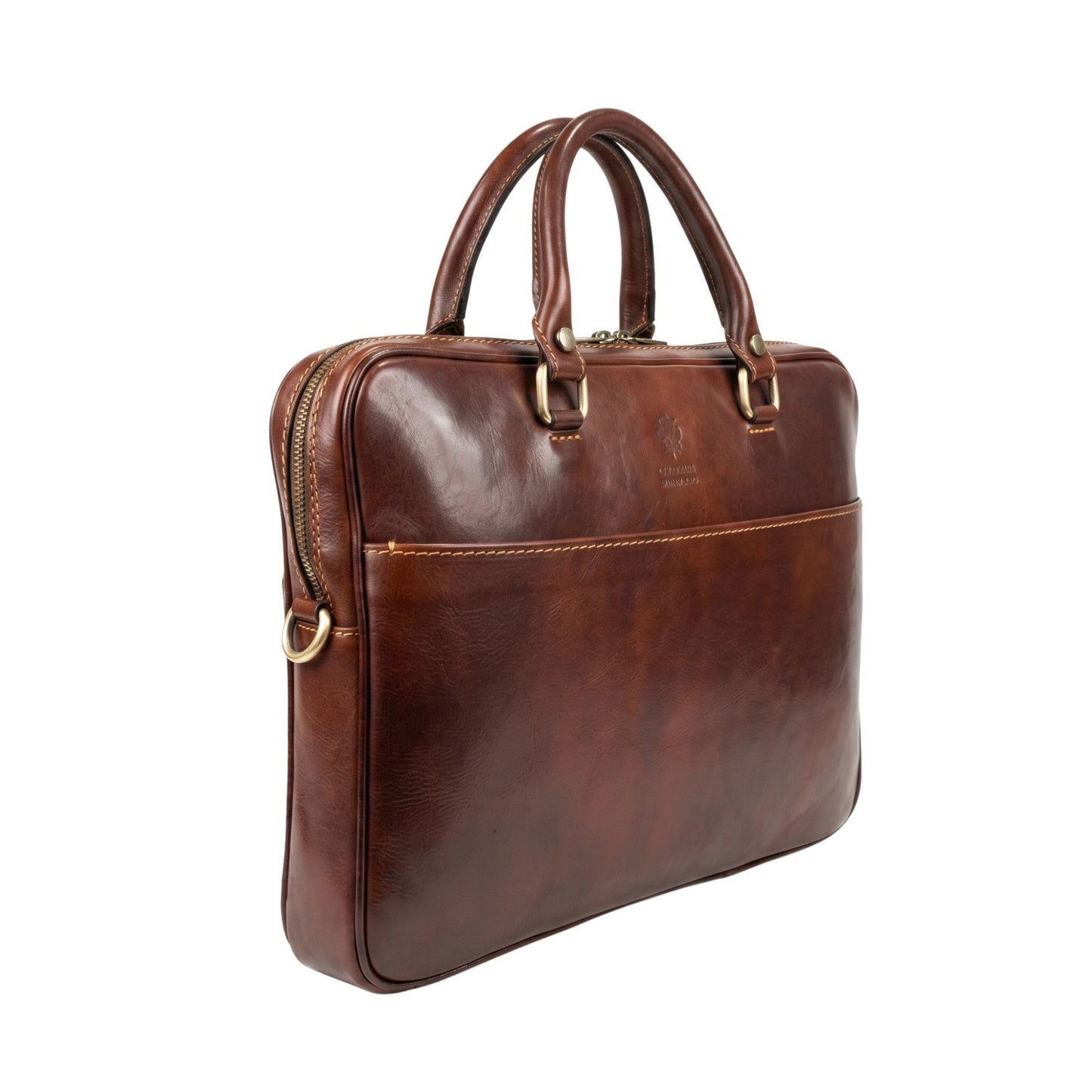 Laptoptas dark-cognac WILLEM