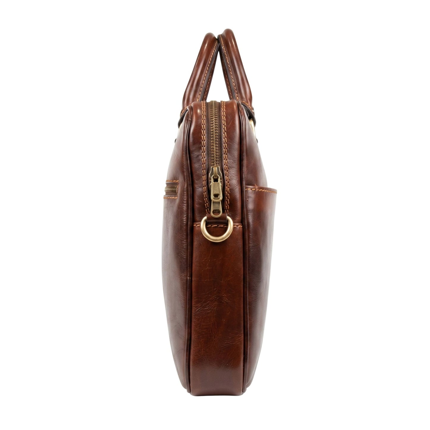 Laptoptas dark-cognac WILLEM